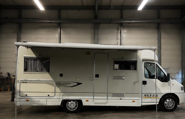❌ venduto apendini clara❌ ELNAGH SLEEK semintegrale   FIAT DUCATO 2.8 TURBO DIESEL,  ANNO 1998            POSTI VIAGGIO 5. 
POSTI LETTO 4
PREZZO 10.900