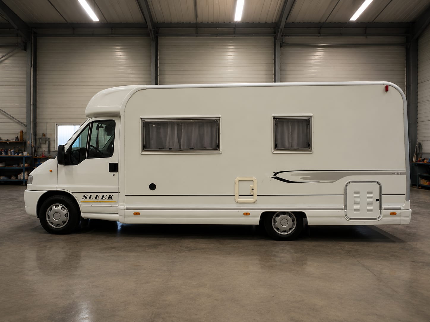 ❌ venduto apendini clara❌ ELNAGH SLEEK semintegrale   FIAT DUCATO 2.8 TURBO DIESEL,  ANNO 1998            POSTI VIAGGIO 5. 
POSTI LETTO 4
PREZZO 10.900